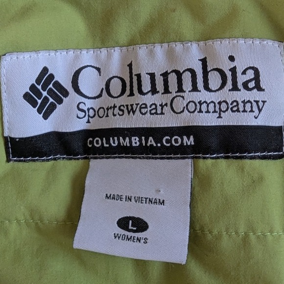 Columbia Sportswear Company Women's Ski Jacket Green White Waterproof Size L - Picture 8 of 12